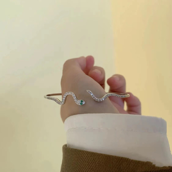 Βραχιόλι φιδιού, χαλκός με ηλεκτροπλατίωση, στυλ Net Red Wind, νιχ σχέδιο, προσωπικό στυλ