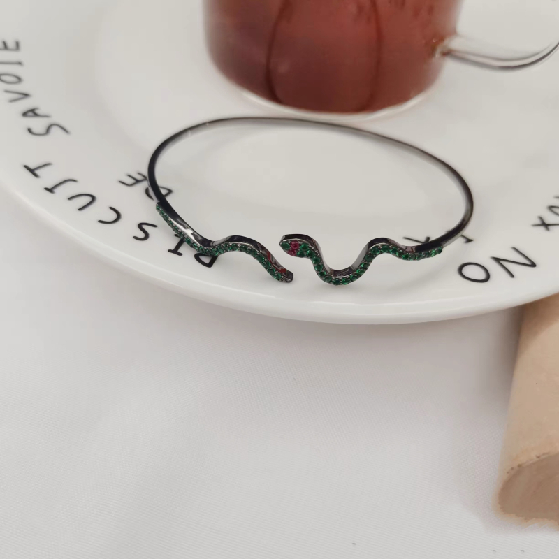 Βραχιόλι φιδιού, χαλκός με ηλεκτροπλατίωση, στυλ Net Red Wind, νιχ σχέδιο, προσωπικό στυλ