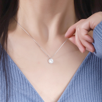 Κολιέ από χαλκό με τετράγωνο μενταγιόν, αλυσίδα τύπου box, γεωμετρικό μινιμαλιστικό στυλ, μήκος 41–50 cm, βάρος 3 g