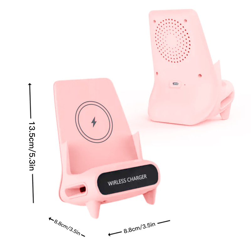 Βάση ασύρματης φόρτισης για smartphone με οριζόντια θέση — 15W γρήγορη φόρτιση (QC3.0), 5V/2A ή 9V/2A
