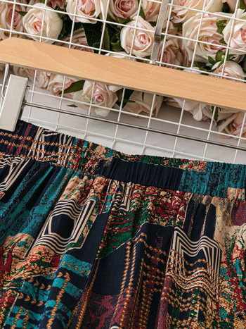 Дамски ежедневни панталони: ретро стил, прав силует, еластична талия, полиестер 95%+, летен модел 2025