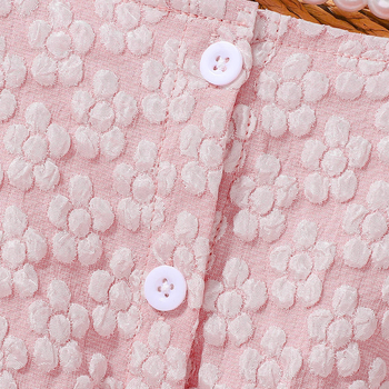 Σετ δύο τεμαχίων φορέματος πριγκίπισσας για κορίτσια, Α-γραμμή, για ηλικίες 3–8 ετών, Άνοιξη 2025