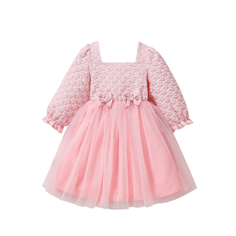 Dvojdjelni set princeze haljine za djevojčice, A-linijski kroj, za dob 3–8 godina, proljeće 2025