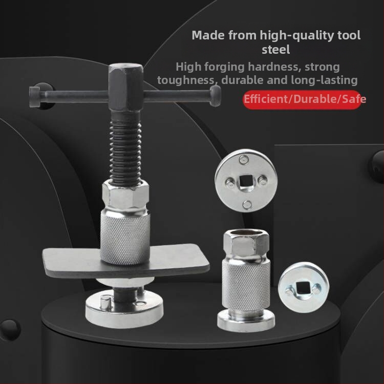 5-dielna súprava nástrojov na návrat brzdového piestu, demontážno-smontážne príslušenstvo, na výmenu brzdových platničiek, z karbónovej ocele