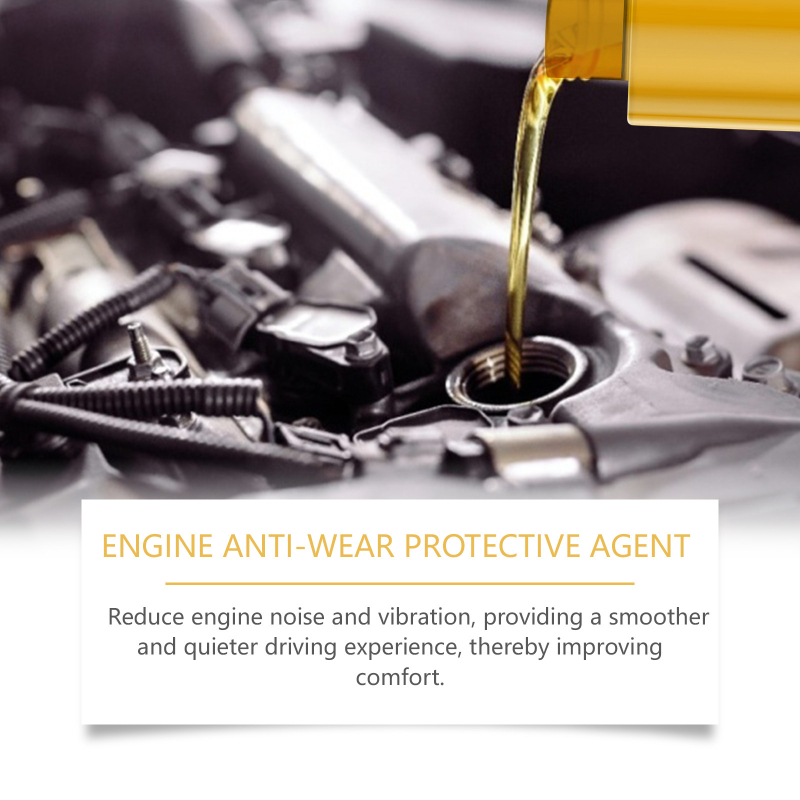 Variklio antiabrazinis apsauginis agentas — pagrindiniai komponentai: water, dipropyl glycol methyl ether, fatty acid methyl ester ethyl oxide, sodium tripolyphosphate, sodium gluconate; galiojimo laikas: 3 metai; pakuotė: 160 vnt.