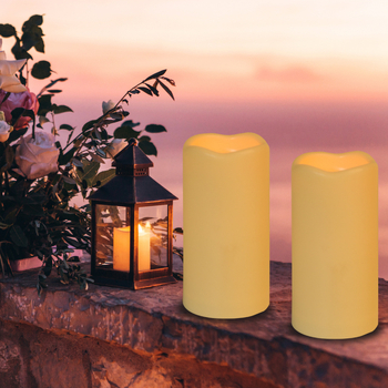 LED žvakė iš plastiko, cilindrinė, gaminta injekciniu formavimu