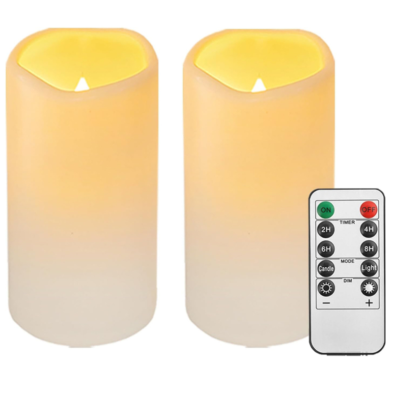 LED žvakė iš plastiko, cilindrinė, gaminta injekciniu formavimu