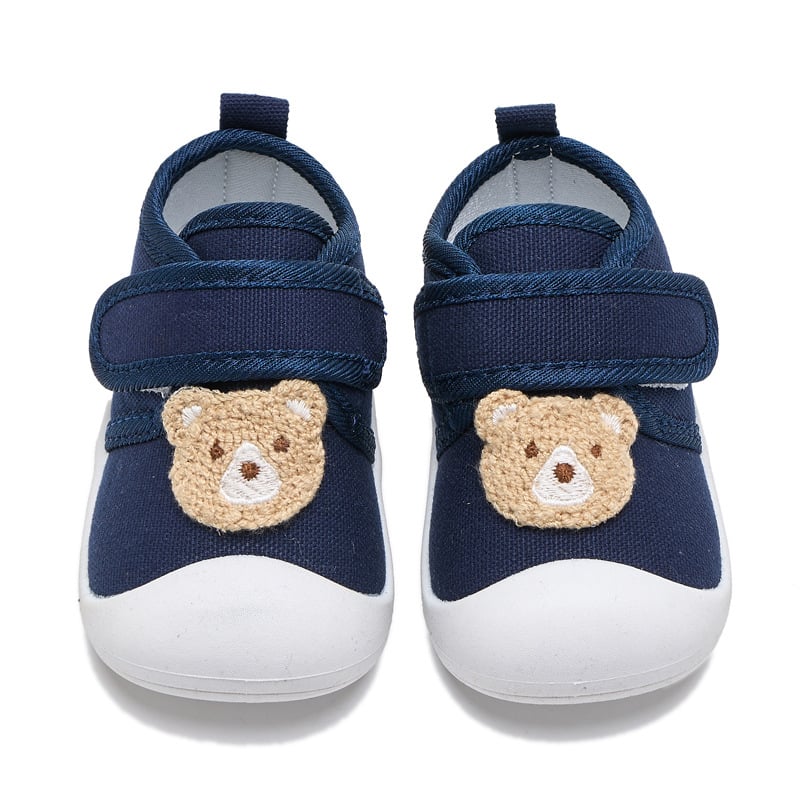 Cipelice za bebe i malu djecu od platna, Velcro kopčanje, protuklizna podloga, za uzrast 12–36 mjeseci