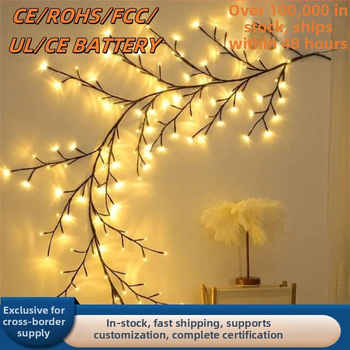 LED rotaninė lemputė su šakelėmis, modelis LM0052, IP65, 3000K, 5000 lm, USB maitinimas