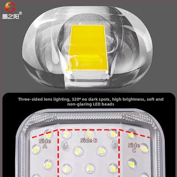 Saulės energijos lauko išlenkta gatvės šviestuvas, A10 modelis, 74 LED, 1000 lm, 6500K, IP66