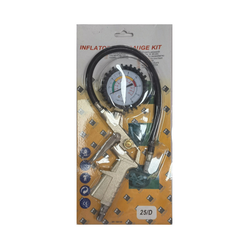 Padangų slėgio matuoklis su pripildymo galvute – skaitmeninis ekranas, aukšta tikslumas, diapazonas iki 220 psi