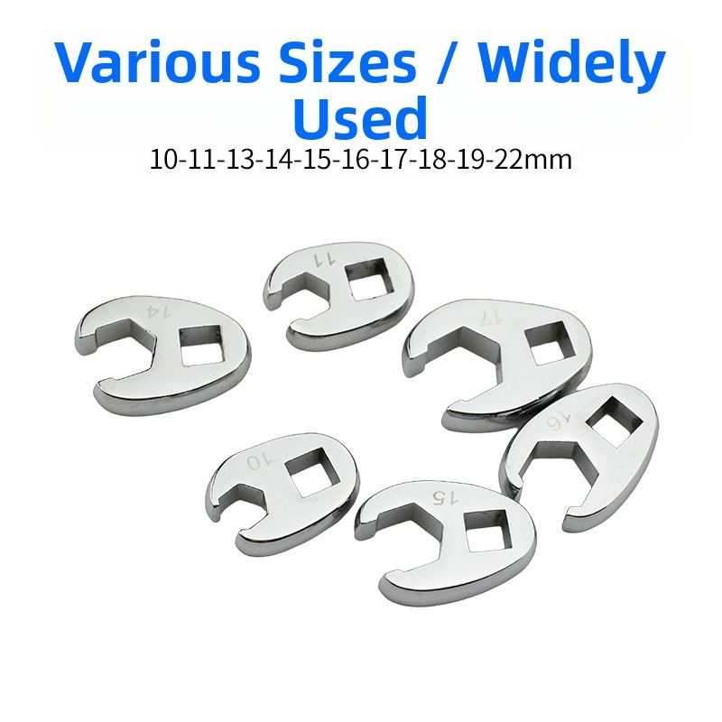 Гаечен ключ с сменяеми глави и открит край, L-образен, хромирана карбонова стомана, полирана повърхност