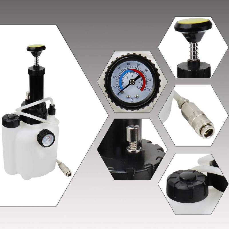 3L ръчно устройство за смяна на спирачна течност за автомобили (Weike; пластмаса и стомана; автомобилен ремонт; ремонт на машини; 1.61 кг)