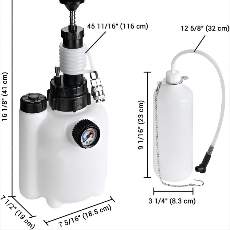 3L ръчно устройство за смяна на спирачна течност за автомобили (Weike; пластмаса и стомана; автомобилен ремонт; ремонт на машини; 1.61 кг)