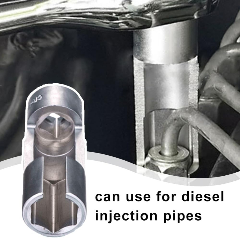 Комплект гаечни ключове за дизелова горивна линия на инжектора — Long Rub Tools, Cr-V стомана, електропокритие