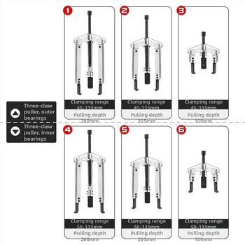 Σετ εξολκέων αυτοκινήτων – 13 τεμάχια, διπλός βραχίονας, καθολικοί εξολκείς