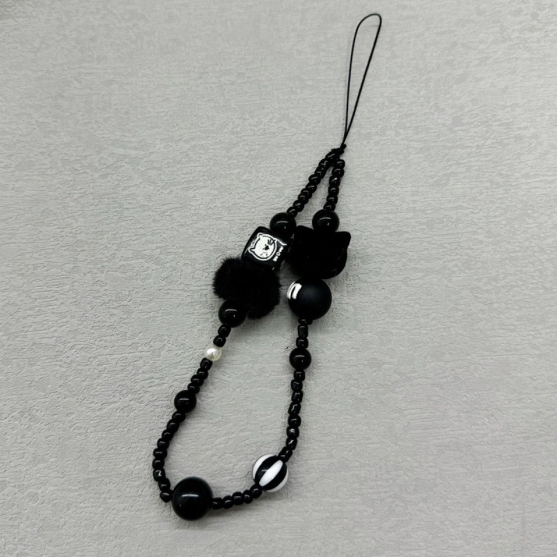 Monster Cat dizaino mobiliojo telefono laidelė, rankų darbo iš PVC, plastinė sagtis, atskirai supakuota