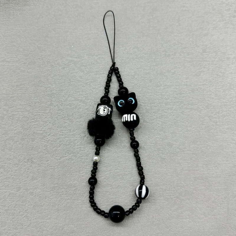 Monster Cat dizaino mobiliojo telefono laidelė, rankų darbo iš PVC, plastinė sagtis, atskirai supakuota