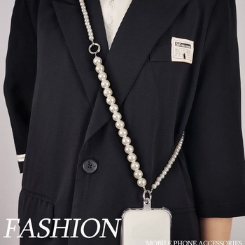 Верижка за телефон с перла — отделяща се, двуфункционална дълга верига за носене около врата.