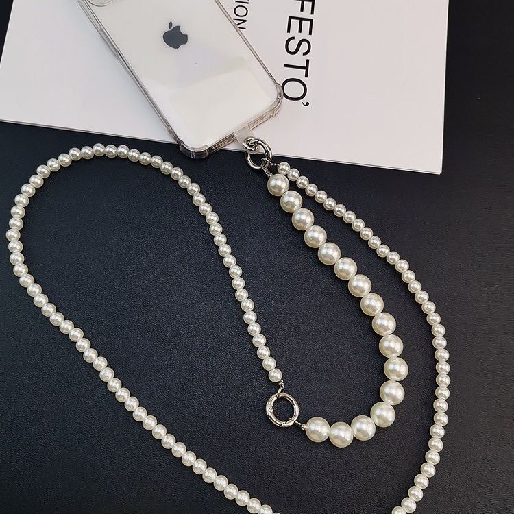 Верижка за телефон с перла — отделяща се, двуфункционална дълга верига за носене около врата.