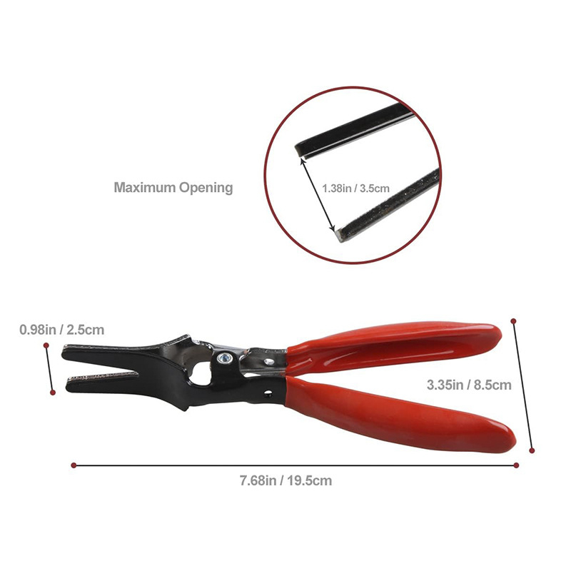 Automobilske kliješta za razdvajanje uljnih cijevi, alat za demontažu crijeva, visoko ugljično čelik, 0,21 kg