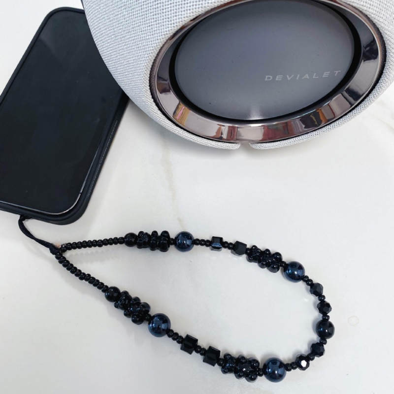 Dark Bear каишка за телефон, нейлонова връзка, керамична висулка, геометрична форма, пластмасов катарам, унисекс стил