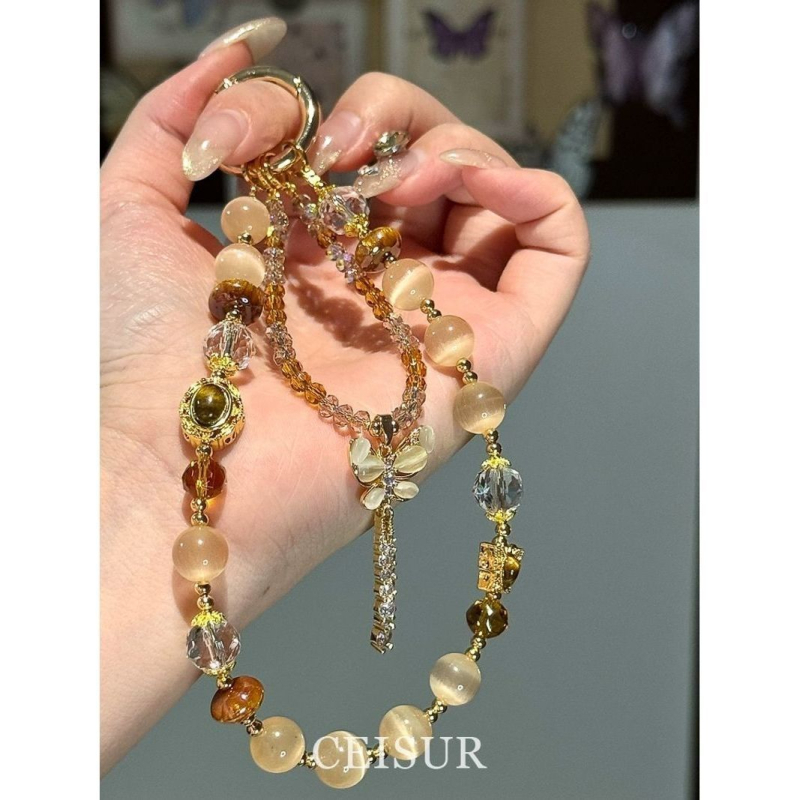 Telefono grandinė su katės akies drugelio kutais ir CCD kamera pakabuku (Pavasaris 2025)