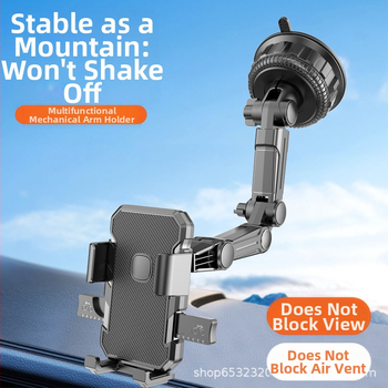 Autótelefon-tartó szívófejes a műszerfalra – Általános kompatibilitás, Újra feltölthető, Teljesítmény 0