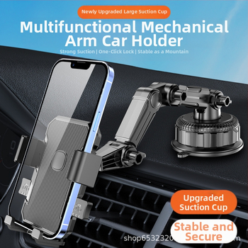 Autótelefon-tartó szívófejes a műszerfalra – Általános kompatibilitás, Újra feltölthető, Teljesítmény 0