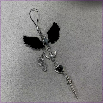 Унисекс каишка за телефон от сплав, ръчна изработка, високеластична памучна връв, пластмасова катарама