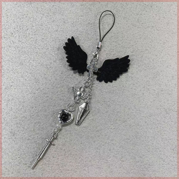 Унисекс каишка за телефон от сплав, ръчна изработка, високеластична памучна връв, пластмасова катарама