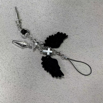 Унисекс каишка за телефон от сплав, ръчна изработка, високеластична памучна връв, пластмасова катарама