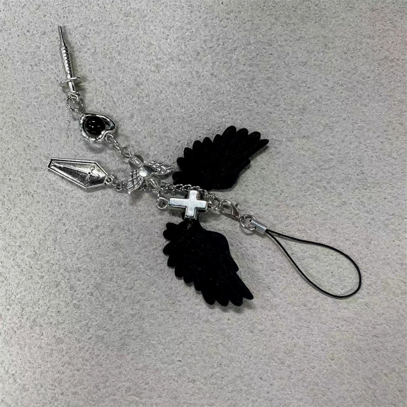 Унисекс каишка за телефон от сплав, ръчна изработка, високеластична памучна връв, пластмасова катарама