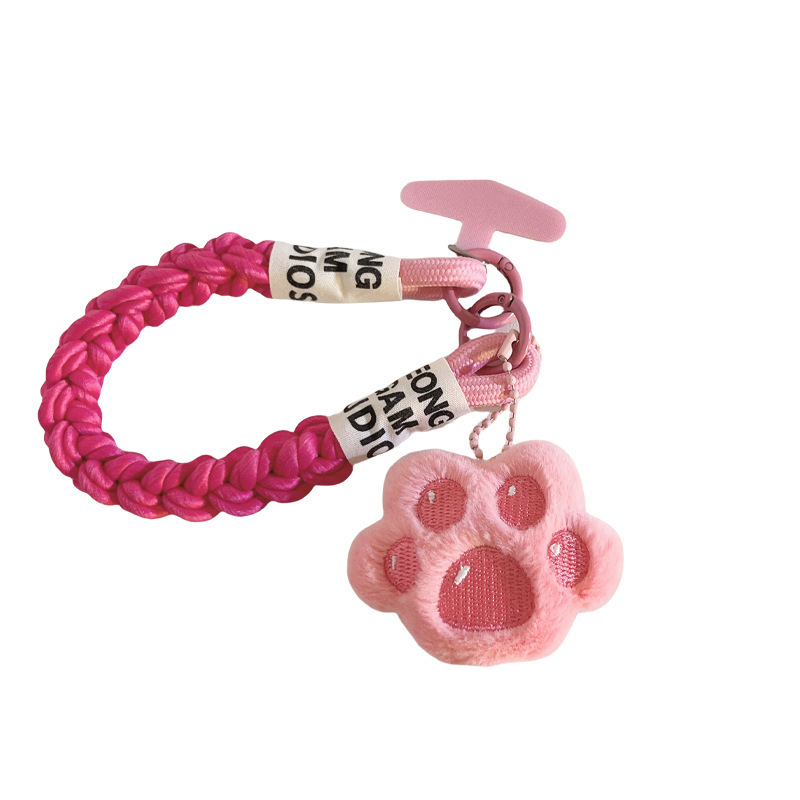 Телефонна каишка с подвеска под формата на котешка лапа (Plastic; Nylon rope; Plastic buckle; Brand Jiechuangxing; Style: Women's)
