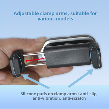 Autó ventilációs telefon-tartó 360°-os forgással, snap-on rögzítés, Vent sorozat, univerzális telefonokhoz