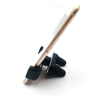 Autó ventilációs telefon-tartó 360°-os forgással, snap-on rögzítés, Vent sorozat, univerzális telefonokhoz