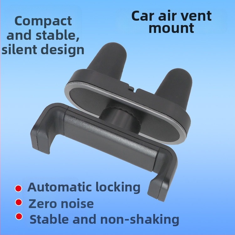 Autó ventilációs telefon-tartó 360°-os forgással, snap-on rögzítés, Vent sorozat, univerzális telefonokhoz