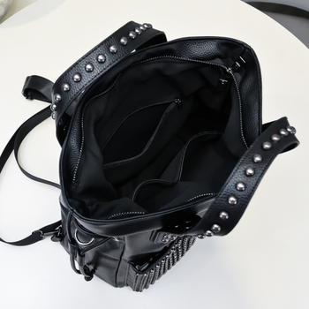 PU ženska torba, gradski stil, vertikalni kvadratni dizajn, zatvaranje šnira, unutarnji džepovi sa zipom i džep za telefon, dvostruke ručke