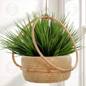 Τεχνητό μπουκέτο πρασίνων για διαμόρφωση κήπων — Evening rhyme, πλαστικό, έγχυση χύτευσης, ποικιλία Bluegrass, για σκηνές φωτογράφισης και διακόσμηση σπιτιού