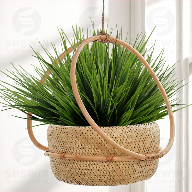 Umelá zeleň kytica pre landscaping — Evening rhyme, plast, vstrekované lisovanie, Bluegrass odroda, rekvizity na fotenie a domovú výzdobu