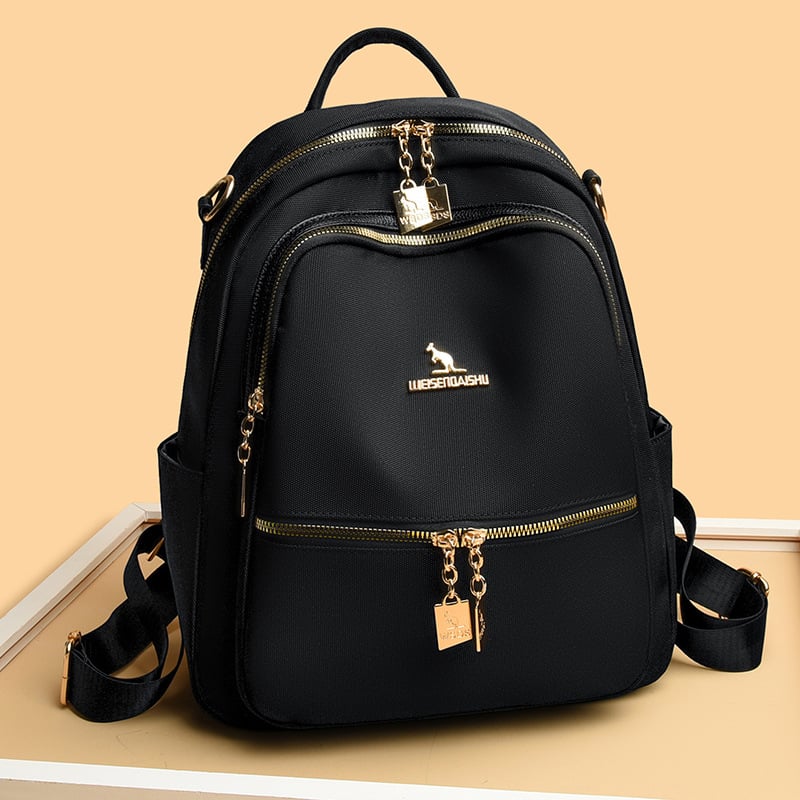 Ruksak PU, gradski minimalistički stil — proljeće 2025 (Materijal: PU; Otvaranje: zatvarač; Unutarnja organizacija: pretinac s zatvaračem + pretinac za telefon; Podstava: poliester)