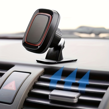 Magnetski držač za telefon u automobilu – univerzalni, za montažu na ventilacijsku rešetku ili ploču, plast