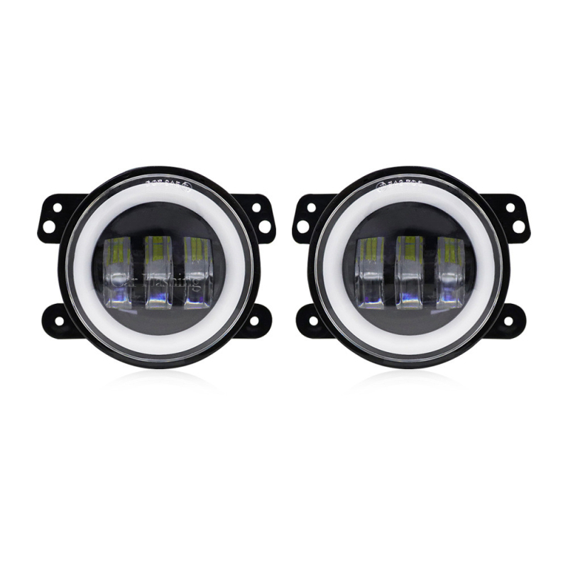 Faruri de ceață LED Jeep JK TJ Wrangler - 30W, 12-24V, 3000 lm, IP68, carcasă din aluminiu