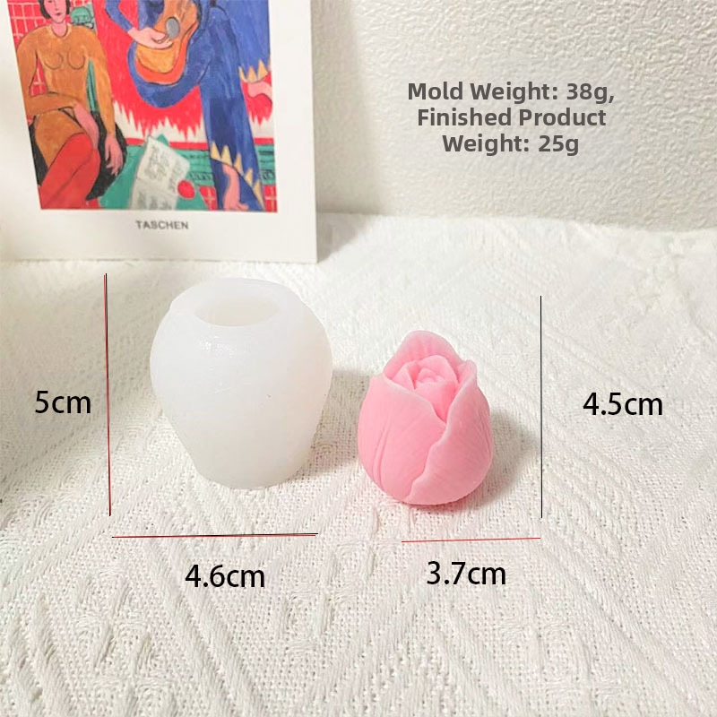 Tulpių žiedo silikoninė forma – netaisyklingos formos, kepimui, muilui ir žvakių gamybai