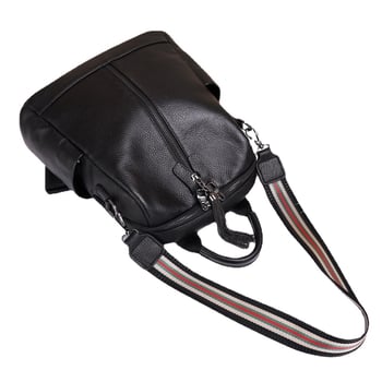 Ženski ranac od prave kože | velik kapacitet, zatvarač, poliester podstava, unutarnji džepovi