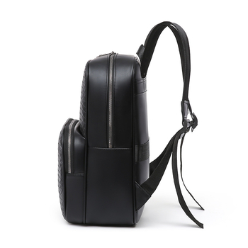 Ανδρικό PU σακίδιο για χαλαρές μετακινήσεις, συμβατό με φορητό 15 ιντσών, χωρητικότητα κάτω των 20 L, ιμάντες ώμου με αερόσφυξη, επένδυση από νάιλον