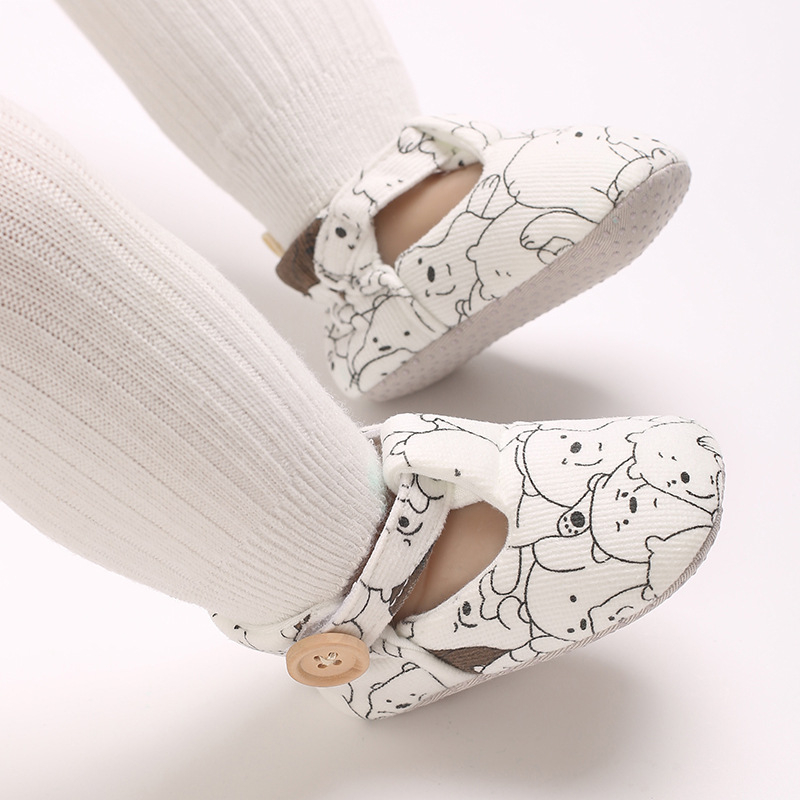 Cipele za malu djecu s crtićem, gornji dio od pamuka, mek pod, Velcro zatvarač, unisex, 12–36 mjeseci, proljeće