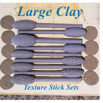 Σετ εργαλείων υφής για τέχνη πηλό από ρητίνη, μοντέρνο μινιμαλιστικό στυλ, απλή συσκευασία