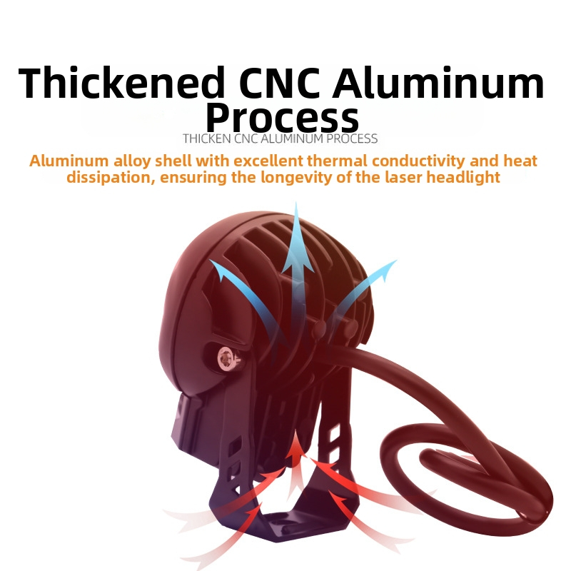 Мотоциклетен LED прожектор с череп (12V, 60W, IP68, 1000 лм, SMD)