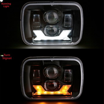 Faruri LED pentru Wrangler – MS-5798, 78W, 12V, IP65, 3800/2400 lm